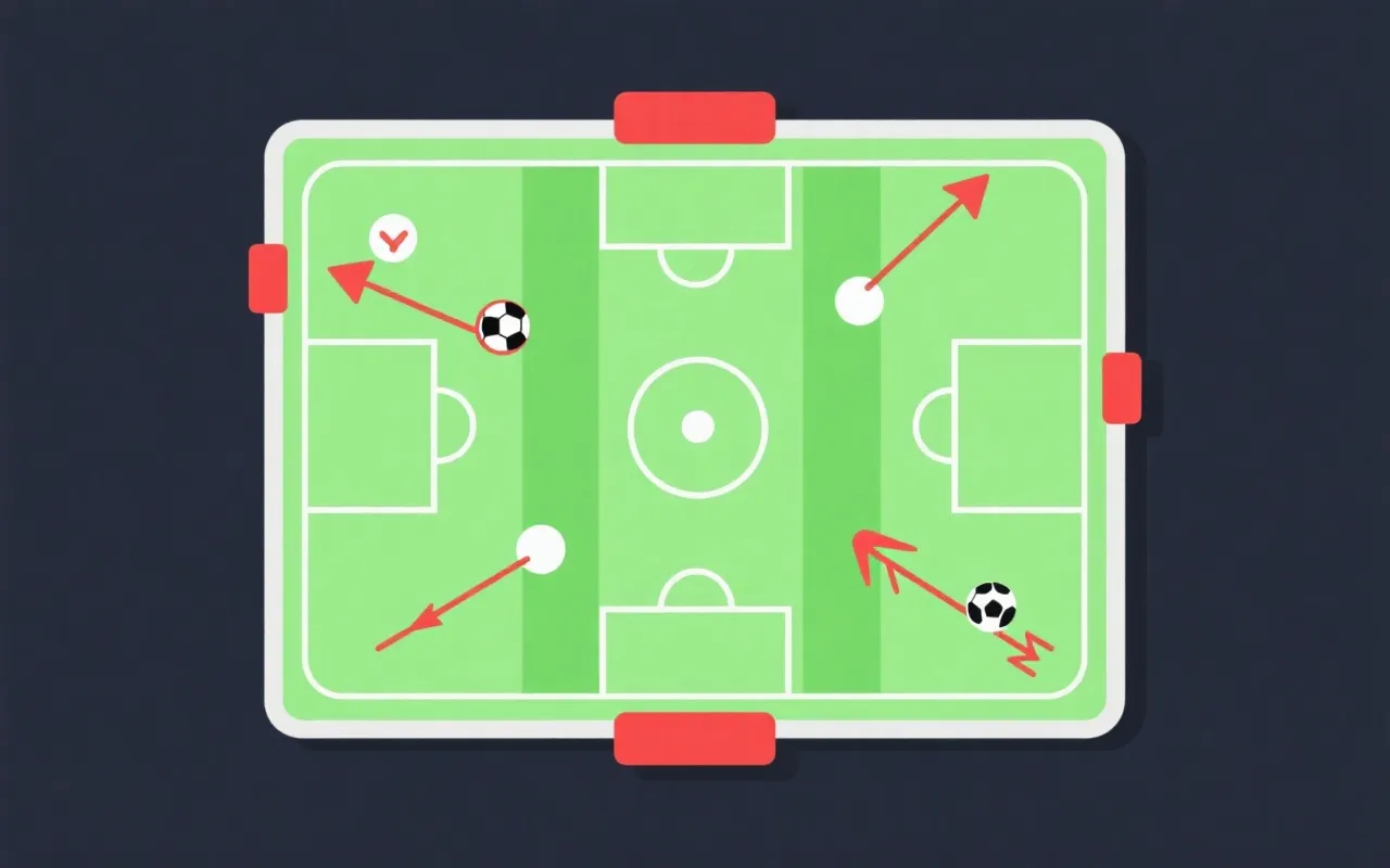 世界杯比赛策略与赛前准备示意图