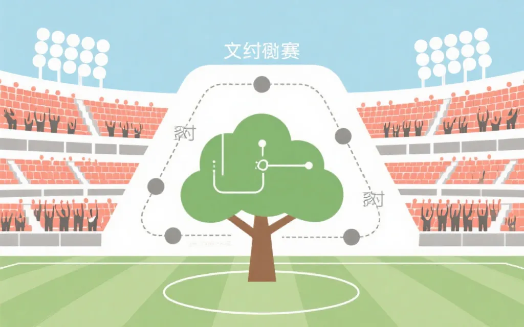 淘汰赛签表路径与对阵推演的视觉示意